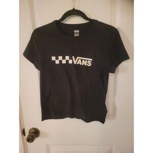 Women's Babydoll VANS Summer Black Tshirt Sz M